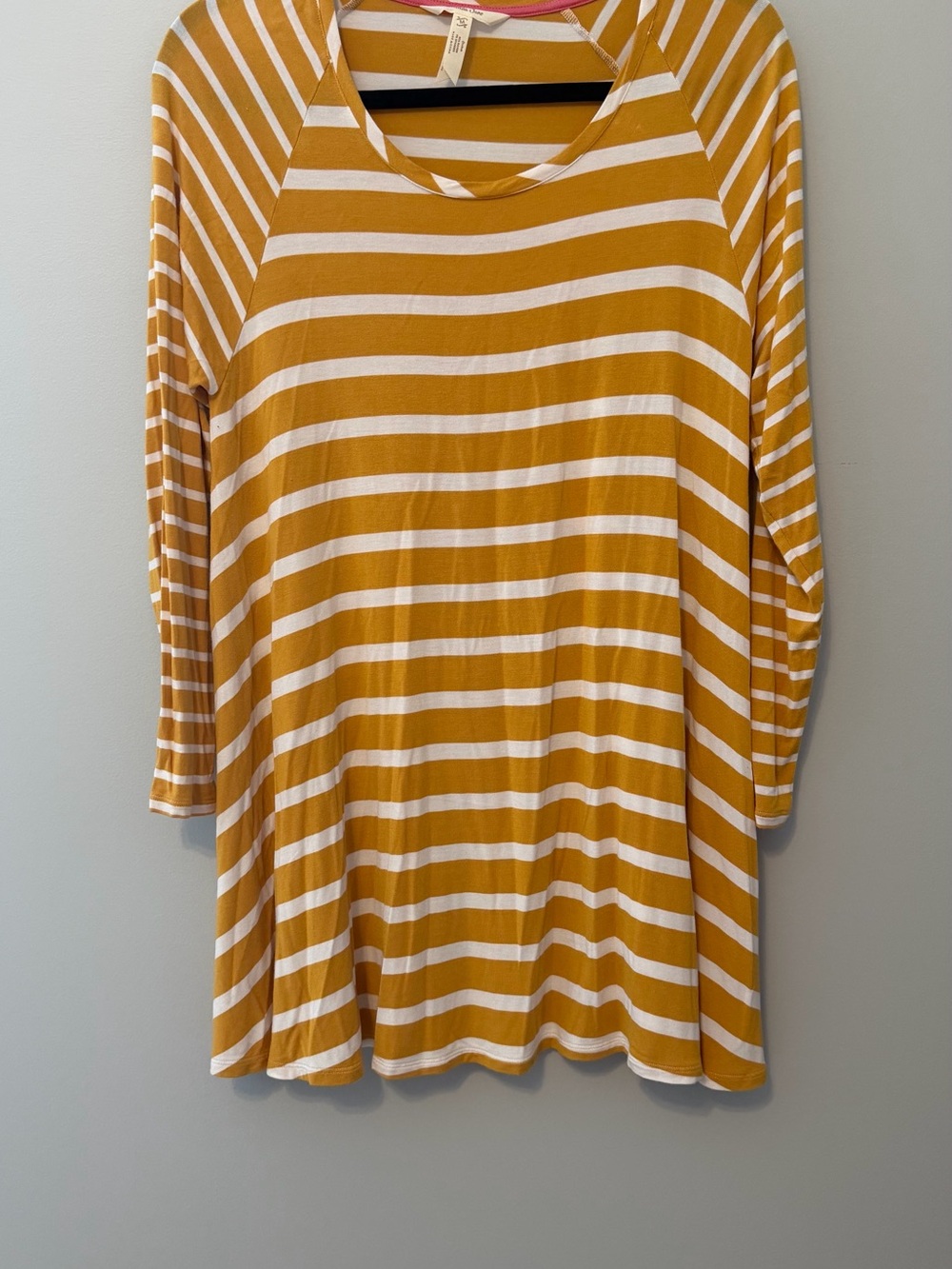Matilda Jane Mustard Stripe Swing Tunic Top Medium